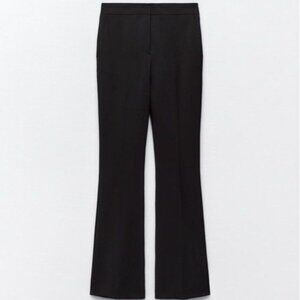 flared full length trousers